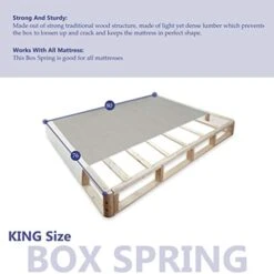 8-Inch Wood Traditional Boxspring/Foundation For Mattress, King, 11 -Delta Children Shop 41ryl4QhV1L 2