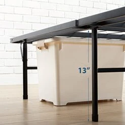 INUS SmartBase Heavy Duty Mattress Foundation / 14 Inch Metal Platform Bed Frame / No Box Spring Needed / Sturdy Steel Frame / Underbed Storage, Queen -Delta Children Shop 41sAdbJpWnL