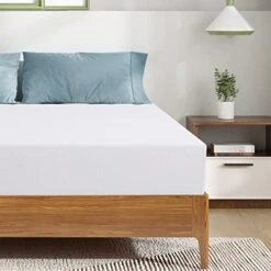 Twin Size Mattress,8 Inch Memory Foam Cooling Gel Green Tea Infused Mattress,Pressure Relief,Medium Firm,Full Size Mattress In A Box,CertiPUR-US Certified,White