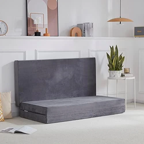 Full Tri Folding Mattress With Storage Bag Foam Topper 4" Thickness Floor Cot Mattress, Guset Bed With Removable&Machine Washable Cover And Lining, CertiPUR-US Certified, Full 54 X 75 Inch 14 Full Tri Folding Mattress With Storage Bag Foam Topper 4" Thickness Floor Cot Mattress, Guset Bed With Removable&Machine Washable Cover And Lining, CertiPUR-US Certified, Full 54 X 75 Inch - Image 12