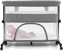 Ihoming Baby Bassinet Bedside Sleeper, Baby Crib With Storage Basket, Easy Folding Bassinets, Adjustable Baby Bed For Infant Newborn, Pink -Delta Children Shop 41sn5I5LS4L. AC
