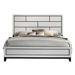 Stout Contemporary Panel Bedroom Set With King Bed, Dresser, Mirror, 2 Night Stands, Chest, White -Delta Children Shop 41stPelFWeL