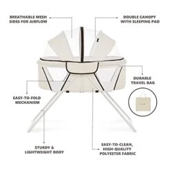 Dream On Me Day Dreamer 2-in-1 Convertible And Portable Bassinet, French White -Delta Children Shop 41tPK2n4OxL