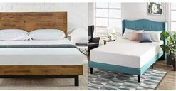 Tricia Platform Bed/Mattress Foundation/Box Spring Replacement/Brown, Queen & 12 Inch Green Tea Memory Foam Mattress/CertiPUR-US Certified/Bed-in-a-Box/Pressure Relieving, Queen 20 Tricia Platform Bed/Mattress Foundation/Box Spring Replacement/Brown, Queen & 12 Inch Green Tea Memory Foam Mattress/CertiPUR-US Certified/Bed-in-a-Box/Pressure Relieving, Queen -Delta Children Shop 41tmOGW25WL. AC