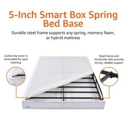 X Spring Bed Base, 5-Inch Mattress Foundation, Tool-Free Easy Assembly, Full -Delta Children Shop 41tyGUaKxBL