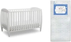 Delta Children Twinkle 4-in-1 Convertible Baby Crib, Easy To Assemble, Sustainable New Zealand Wood, Grey -Delta Children Shop 41u8ml o7rL. AC