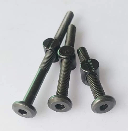 Black Baby Bed Crib Screws Hardware Replacement Kit 15-Set M6x40/50/60/70/80mm Hex Socket Head Bolt And Barrel Nuts Assortment Kit 7 Black Baby Bed Crib Screws Hardware Replacement Kit 15-Set M6x40/50/60/70/80mm Hex Socket Head Bolt And Barrel Nuts Assortment Kit - Image 5