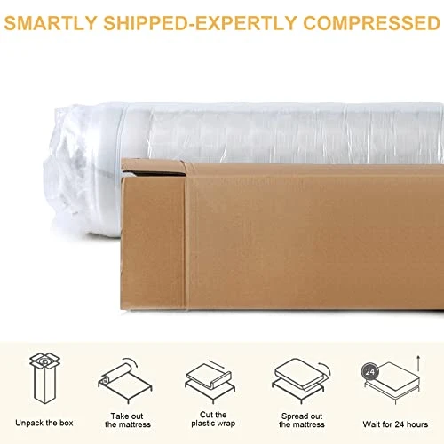 Twin Size Mattress,8 Inch Memory Foam Cooling Gel Green Tea Infused Mattress,Pressure Relief,Medium Firm,Full Size Mattress In A Box,CertiPUR-US Certified,White 7 Twin Size Mattress,8 Inch Memory Foam Cooling Gel Green Tea Infused Mattress,Pressure Relief,Medium Firm,Full Size Mattress In A Box,CertiPUR-US Certified,White - Image 5