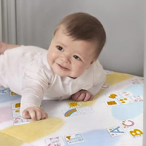 Dream On Me Asheville 4” Firm Fiber Crib And Toddler Mattress, Waterproof, GreenGuard Gold Certified, Dual-Sided , White Embossed Cover, Lightweight Reversible Design 4 Dream On Me Asheville 4” Firm Fiber Crib And Toddler Mattress, Waterproof, GreenGuard Gold Certified, Dual-Sided , White Embossed Cover, Lightweight Reversible Design - Image 2