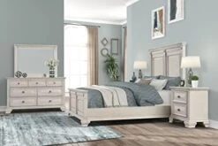 Va Wood Bedroom Set, Panel Bed, Dresser, Mirror, Nightstand, King, Distressed Parchment 12 Va Wood Bedroom Set, Panel Bed, Dresser, Mirror, Nightstand, King, Distressed Parchment -Delta Children Shop 41wbnIUuaKL. AC