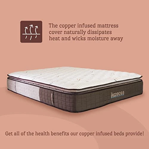 The Copper Twin XL Mattress | Cooling Copper Infusion | Memory Foam And Pocket Coil Spring System | Soft Pillow Top | Super Soft | CertiPUR-US Certified | 10-Year Warranty-38 L X 75" W X 13" 5 The Copper Twin XL Mattress | Cooling Copper Infusion | Memory Foam And Pocket Coil Spring System | Soft Pillow Top | Super Soft | CertiPUR-US Certified | 10-Year Warranty-38 L X 75" W X 13" - Image 3