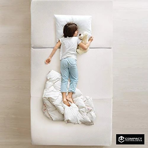 Portable Mattress - Folding Memory Foam Guest Fold Up Bed W/Case | Tri-Fold (6 Inch) Travel Away Floor, Futon & Camp Cot Topper For Fast Trifold Foldable (Fold-Up & Fold-Out) Sleep Comfort (Twin) 7 Portable Mattress - Folding Memory Foam Guest Fold Up Bed W/Case | Tri-Fold (6 Inch) Travel Away Floor, Futon & Camp Cot Topper For Fast Trifold Foldable (Fold-Up & Fold-Out) Sleep Comfort (Twin) - Image 5