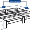14 Inch Foldable Dura Metal Platform Bed Frame, Full Size, Comfort Base Bed Frame, Height For Under-Bed Storage, Black 1 14 Inch Foldable Dura Metal Platform Bed Frame, Full Size, Comfort Base Bed Frame, Height For Under-Bed Storage, Black -Delta Children Shop 41wmeqLyoVL