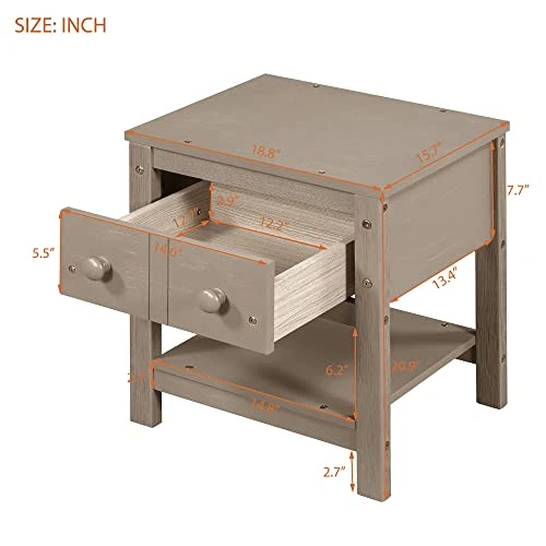 3-Piece Bedroom Set, Solid Wood Bedroom Set, Full Size Canopy Platform Bed With Trundle Bed And 2 Nightstands, Light Brown 6 3-Piece Bedroom Set, Solid Wood Bedroom Set, Full Size Canopy Platform Bed With Trundle Bed And 2 Nightstands, Light Brown - Image 4