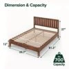 INUS Vivek Deluxe Wood Platform Bed Frame With Headboard / Wooden Slat Support / No Box Spring Needed / Easy Assembly, Queen -Delta Children Shop 41xS3QG5WAS
