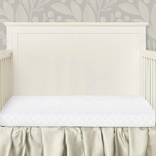 Dream On Me Sunset 3” Extra Firm Fiber Crib Mattress, Greenguard Gold Certified, Waterproof Vinyl Cover, Baby Mattresses For Cribs, Fits Mini And Portable Cribs 4 Dream On Me Sunset 3” Extra Firm Fiber Crib Mattress, Greenguard Gold Certified, Waterproof Vinyl Cover, Baby Mattresses For Cribs, Fits Mini And Portable Cribs - Image 2