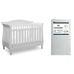 Delta Children Lancaster 4-in-1 Convertible Baby Crib, Bianca White -Delta Children Shop 41yGswUrdML