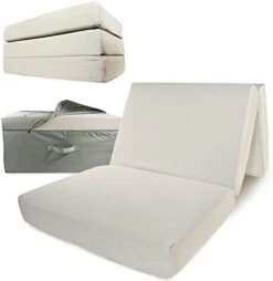 Portable Mattress - Folding Memory Foam Guest Fold Up Bed W/Case | Tri-Fold (6 Inch) Travel Away Floor, Futon & Camp Cot Topper For Fast Trifold Foldable (Fold-Up & Fold-Out) Sleep Comfort (Twin) 15 Portable Mattress - Folding Memory Foam Guest Fold Up Bed W/Case | Tri-Fold (6 Inch) Travel Away Floor, Futon & Camp Cot Topper For Fast Trifold Foldable (Fold-Up & Fold-Out) Sleep Comfort (Twin) -Delta Children Shop 41yl8GjlFJL. AC
