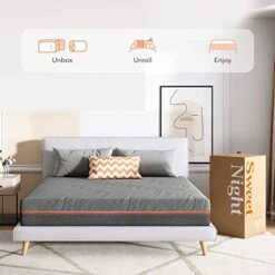 King Size Mattress, 10 Inch Memory Foam King Mattress With Three Firmness Levels In One Mattress, Infused Gel For Cool Sleep, King Foam Mattress In A Box,Grey 14 King Size Mattress, 10 Inch Memory Foam King Mattress With Three Firmness Levels In One Mattress, Infused Gel For Cool Sleep, King Foam Mattress In A Box,Grey -Delta Children Shop 41yscPb1AYL