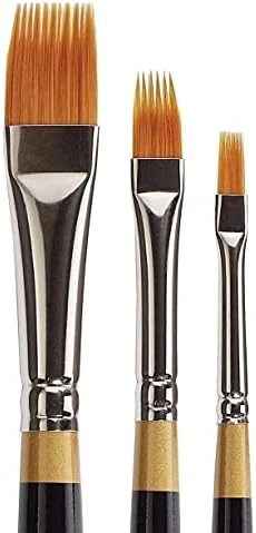 Original Gold 9120-1/8 Flat Rake Series Premium Golden Taklon Multimedia Artist Brushes 7 Original Gold 9120-1/8 Flat Rake Series Premium Golden Taklon Multimedia Artist Brushes - Image 5