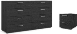 4 Piece Set With Dresser 2 Nightstands And Chest In Black Woodgrain -Delta Children Shop 41zMvhebWbL. AC