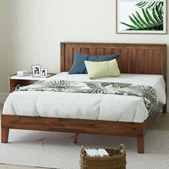 INUS Vivek Deluxe Wood Platform Bed Frame With Headboard / Wooden Slat Support / No Box Spring Needed / Easy Assembly, Queen 21 INUS Vivek Deluxe Wood Platform Bed Frame With Headboard / Wooden Slat Support / No Box Spring Needed / Easy Assembly, Queen -Delta Children Shop 51 gTK83bUS. AC