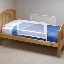 Double Pack Mesh And Steel Telescopic Toddler Child Bed Rail Guard 39 Inches Long For Twin, Double, Full Size Queen, And King Mattress, White -Delta Children Shop 510ORQztn5L