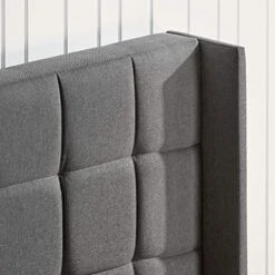 Dori Platform Bed, King, Grey & 12 Inch Green Tea Memory Foam Mattress/CertiPUR-US Certified/Bed-in-a-Box/Pressure Relieving, King -Delta Children Shop 510TwlHQY9L