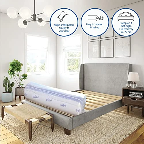 Gel Memory Foam 12-Inch Mattress | CertiPUR-US Certified | Bed-in-a-Box, Queen White 8 Gel Memory Foam 12-Inch Mattress | CertiPUR-US Certified | Bed-in-a-Box, Queen White - Image 6
