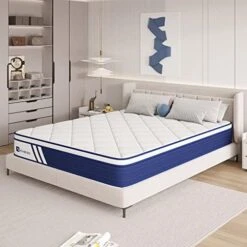 Queen Mattress, 12 Inch Hybrid Queen Size Mattress In A Box With Gel Memory Foam, Individual Pocket Coils For Pressure Relief And Motion Isolation, Medium Firm Queen Mattresses -Delta Children Shop 511VJBvXYnL. AC