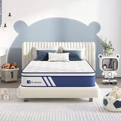 Queen Mattress, 12 Inch Hybrid Queen Size Mattress In A Box With Gel Memory Foam, Individual Pocket Coils For Pressure Relief And Motion Isolation, Medium Firm Queen Mattresses -Delta Children Shop 512WjfTyN3L. AC