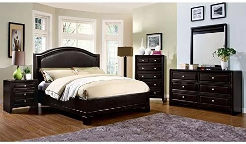 At Home Winsor Elegant Style Espresso Finish Queen Size 6-Piece Bedroom Set 9 At Home Winsor Elegant Style Espresso Finish Queen Size 6-Piece Bedroom Set - Image 7