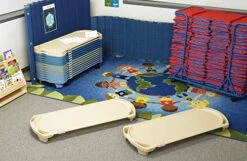 Angeles SpaceLine Standard Cots, 4 Pack, Sand, AFB5735ASN, Kids Portable Indoor Sleeping Cots For Preschool Or Daycare, Toddler Classroom Nap Cots -Delta Children Shop 512lt9sE0mL