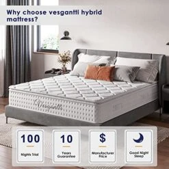 10 Inch Multilayer Hybrid Twin Mattress - Multiple Sizes & Styles Available, Ergonomic Design With Memory Foam And Pocket Spring/Medium Plush Feel 14 10 Inch Multilayer Hybrid Twin Mattress - Multiple Sizes & Styles Available, Ergonomic Design With Memory Foam And Pocket Spring/Medium Plush Feel -Delta Children Shop 512vscebVpL