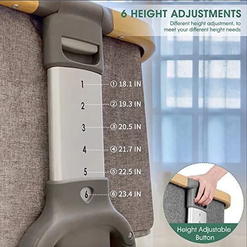 AMKE Bedside Sleeper For Baby,35s Quick Assemble Crib With Storage Basket,Portable Bassinets For Safe Co-Sleeping, Adjustable Bed For Infant Newborn 6 AMKE Bedside Sleeper For Baby,35s Quick Assemble Crib With Storage Basket,Portable Bassinets For Safe Co-Sleeping, Adjustable Bed For Infant Newborn - Image 4