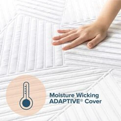 INUS 12 Inch Cooling Copper ADAPTIVE Pocket Spring Hybrid Mattress / Moisture Wicking Cover / Cooling Foam / Pocket Innersprings For Motion Isolation / Mattress-in-a-Box, Queen, Off-white -Delta Children Shop 5149QwWdd1L
