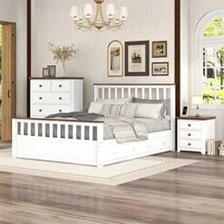 King Bed Frame With Storage Bench Wood Platform Bed With Headboard And Slats Support For Kids Girls Boys Teens Adults, King Size, No Box Spring Needed, Walnut -Delta Children Shop 5158TKbnveL. AC