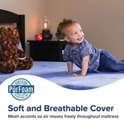 Made In The USA Kids Plush 7-inch Memory Foam Twin Mattress, Shredded Foam Pillow, And Teddy Bear For Day/Trundle/Bunk Bed - (Blue) 10 Made In The USA Kids Plush 7-inch Memory Foam Twin Mattress, Shredded Foam Pillow, And Teddy Bear For Day/Trundle/Bunk Bed - (Blue) -Delta Children Shop 515zXHiG6vL