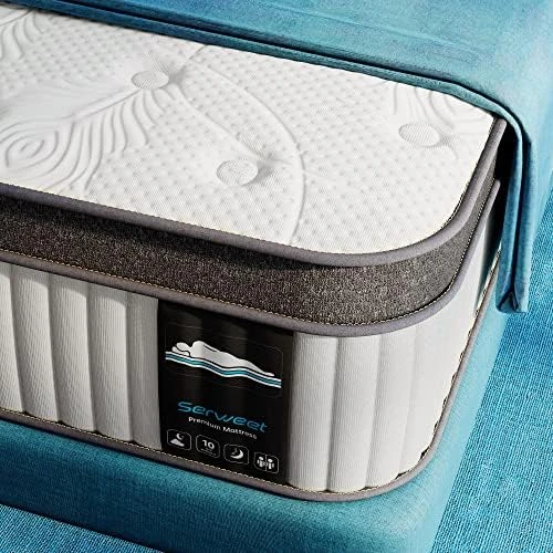 12 Inch Memory Foam Hybrid Queen Mattress - Heavier Coils For Durable Support - Pocket Innersprings For Motion Isolation - Pressure Relieving - Medium Firm - Made In North America 12 12 Inch Memory Foam Hybrid Queen Mattress - Heavier Coils For Durable Support - Pocket Innersprings For Motion Isolation - Pressure Relieving - Medium Firm - Made In North America - Image 10