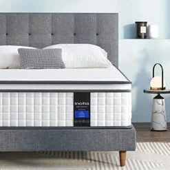 Full Size Mattress, 10 Inch Full Mattress In A Box, Cool Memory Foam And Innerspring Hybrid Mattress, Breathable Comfortable Mattress, Supportive & Pressure Relief, Full Mattress