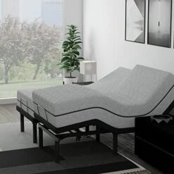 Adjustable Bed Frame With 12 Inch Queen Copper Infused Cool Memory Foam Mattress Medium Firm Feel CertiPUR-US Certified Adjustable Bed Frame Set Includes The Mattress -Delta Children Shop 519 43BuhGL. AC 1