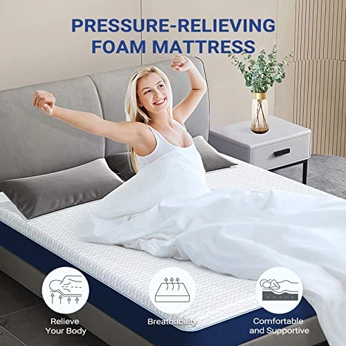 Full Size Mattress, 6 Inch Gel Memory Foam Mattress In A Box, CertiPUR-US Certified Full Mattress, Pressure Relief &Motion Isolation, Supportive Medium-Firm Mattress Full Size, Made In USA 5 Full Size Mattress, 6 Inch Gel Memory Foam Mattress In A Box, CertiPUR-US Certified Full Mattress, Pressure Relief &Motion Isolation, Supportive Medium-Firm Mattress Full Size, Made In USA - Image 3