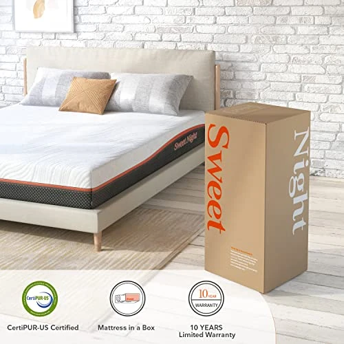 Queen Size Mattress, Sweetnight 10 Inch Queen Size Memory Foam Hybrid Mattress For Cool Sleep, Medium Firm Bed Mattress For Pressure Relief, Mattress In A Box, White 9 Queen Size Mattress, Sweetnight 10 Inch Queen Size Memory Foam Hybrid Mattress For Cool Sleep, Medium Firm Bed Mattress For Pressure Relief, Mattress In A Box, White - Image 7