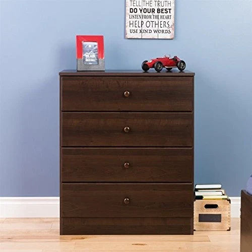 4-Piece Set With 2 Nightstands 6-Drawer Double Dresser And Chest 4 4-Piece Set With 2 Nightstands 6-Drawer Double Dresser And Chest - Image 2