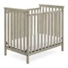 Delta Children Middleton Mini Crib With 2.75-Inch Mattress - Greenguard Gold Certified, Textured Limestone
