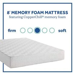 Ealy - Memory Foam Bed In A Box - 8 Inch, Medium Feel, Twin Size, CopperChill Technology, CertiPur-US Certified,White -Delta Children Shop 51DF9YVbjGL