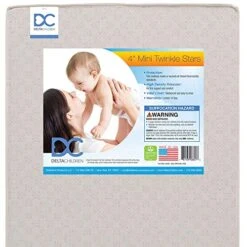 Delta Children Twinkle Stars 4" Mini Crib Mattress,Firm -Delta Children Shop 51DfUQyIKAL 1