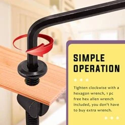 Swpeet 51Pcs Black M6 × 15mm Crib Hardware Screws, Hex Socket Head Cap Crib Baby Bed Bolt And Barrel Nuts With 1 X Allen Wrench Perfect For Furniture, Cots, Crib Screws (M6x15mm) -Delta Children Shop 51DpERhEf0L