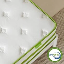 Twin Mattress 10 Inch, Hybrid Mattress With Cooling Gel Memory Foam And Pocket Spring, Organic Cotton Fabric Cover, Mattress In A Box, Medium Firm Feel, 39"*75"*10", Twin -Delta Children Shop 51EfQtD7QXL