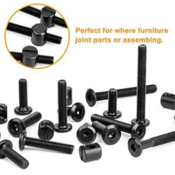 VIGRUE 80PCS Baby Bed Crib Metric Screws M6 X 15mm/ 20mm/ 25mm/ 30mm/ 35mm/ 40mm/ 50mm/ 70mm Black Hex Socket Cap Bolts Barrel Nuts Assortment Kit For Crib Baby Bed Furniture Hardware Cots And Chairs 12 VIGRUE 80PCS Baby Bed Crib Metric Screws M6 X 15mm/ 20mm/ 25mm/ 30mm/ 35mm/ 40mm/ 50mm/ 70mm Black Hex Socket Cap Bolts Barrel Nuts Assortment Kit For Crib Baby Bed Furniture Hardware Cots And Chairs -Delta Children Shop 51Eo12hf5fL